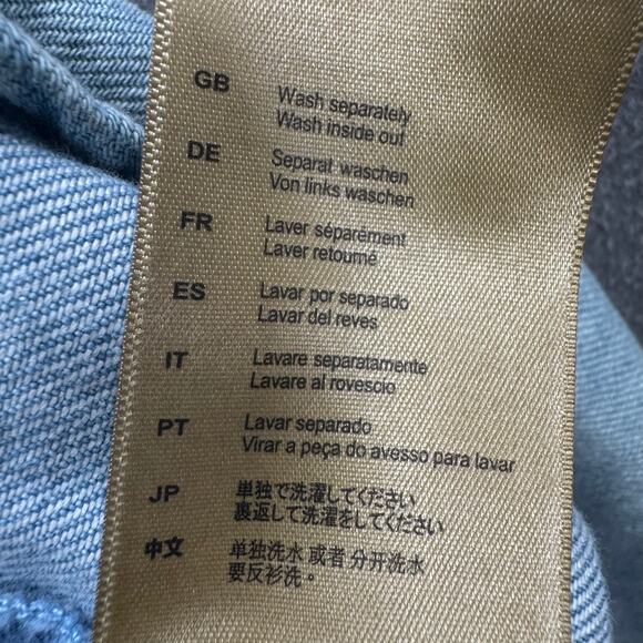 Scotch Soda Embroidered Denim Button Down Shirt Womens S Boho Western Casual - Picture 11 of 12